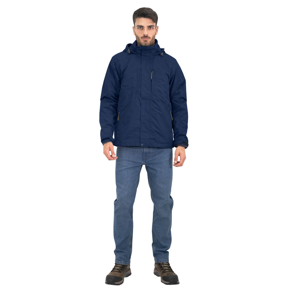 Parka 3 en 1 Ottawa Quebec para hombre color azul profundo