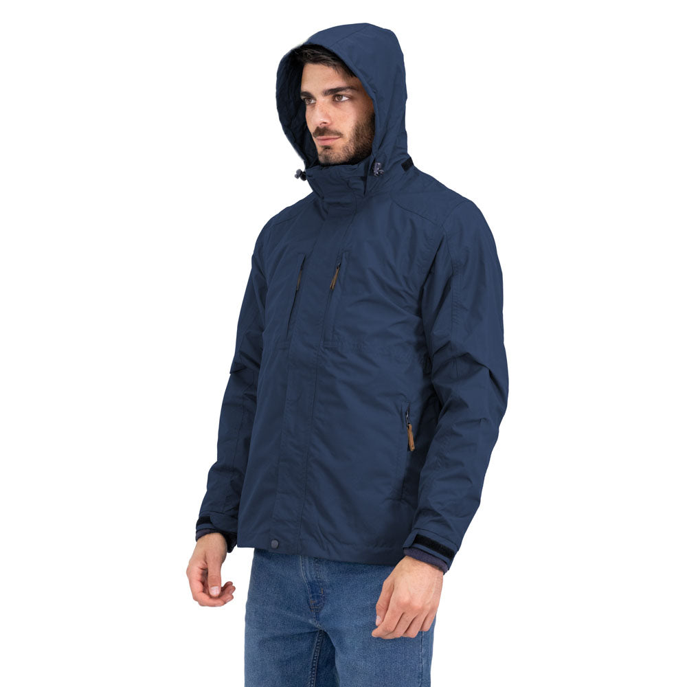 Parka 3 en 1 Ottawa Quebec para hombre color azul profundo