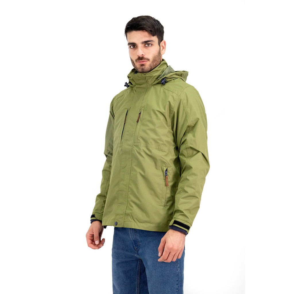 Parka 3 en 1 Ottawa Quebec para hombre color verde oliva