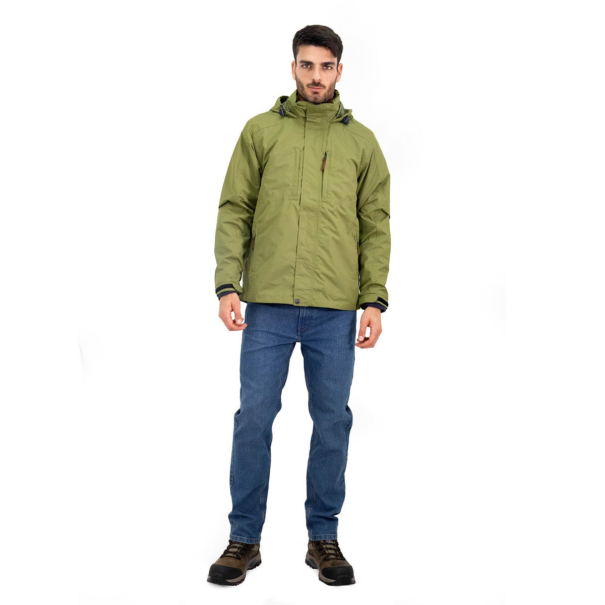 Parka 3 en 1 Ottawa Quebec para hombre color verde oliva