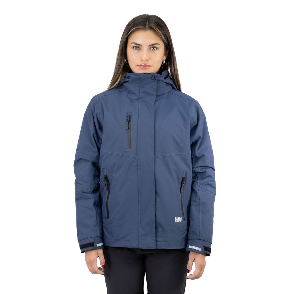 Parka 3 en 1 Reno Hardwork para mujer color azul profundo