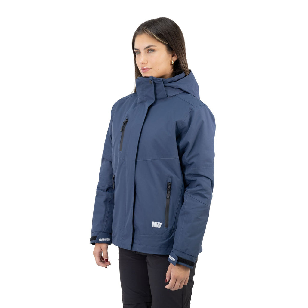Parka 3 en 1 Reno Hardwork para mujer color azul profundo