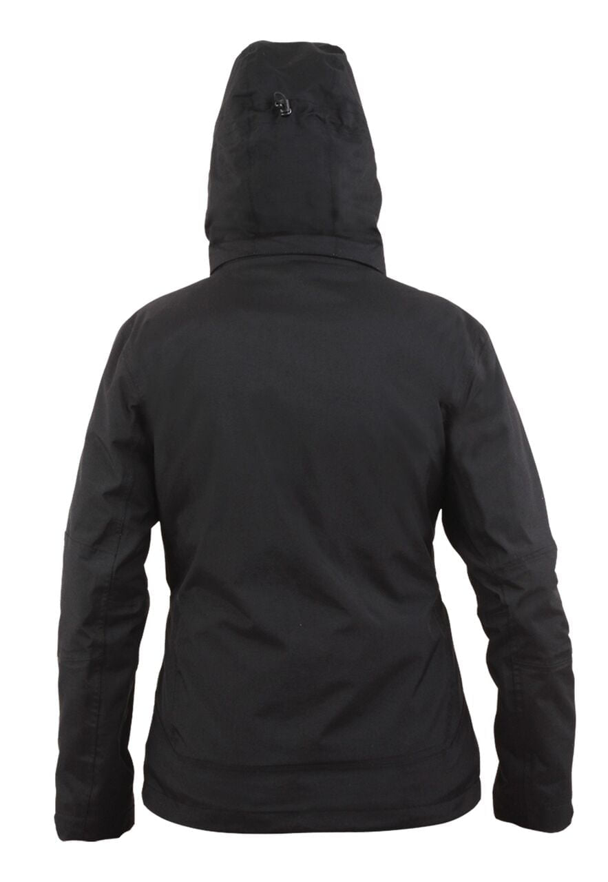 Parka 3 en 1 Reno Hardwork para mujer color negro