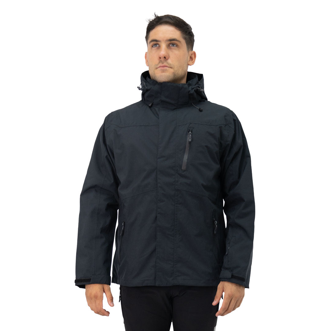 Parka 3 en 1 Reno Nómade Hardwork para hombre color negro