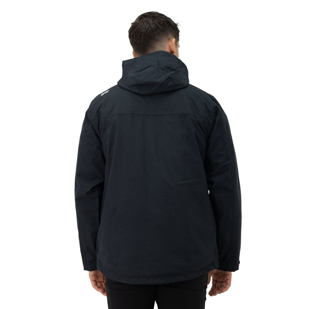 Parka 3 en 1 Reno Nómade Hardwork para hombre color negro – detalle de la prenda