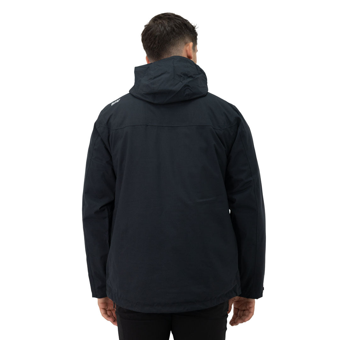 Parka 3 en 1 Reno Nómade Hardwork para hombre color negro – detalle de la prenda