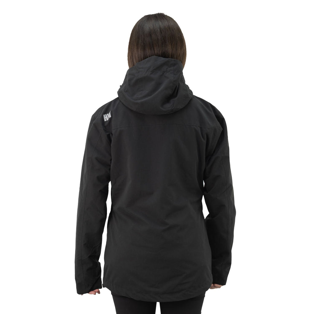 Parka 3 en 1 Reno Nómade Hardwork para mujer color negro – otro ángulo