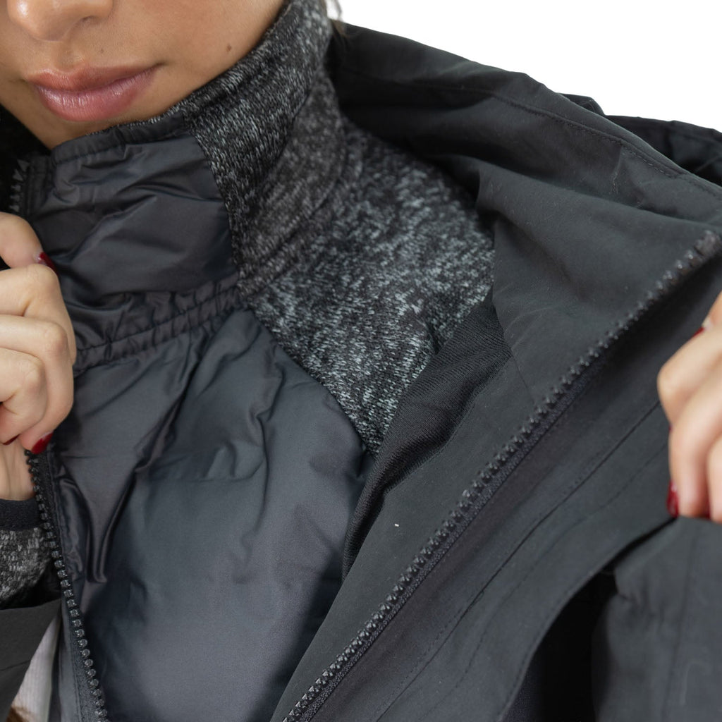 Parka 3 en 1 Reno Nómade Hardwork para mujer color negro – vista 4