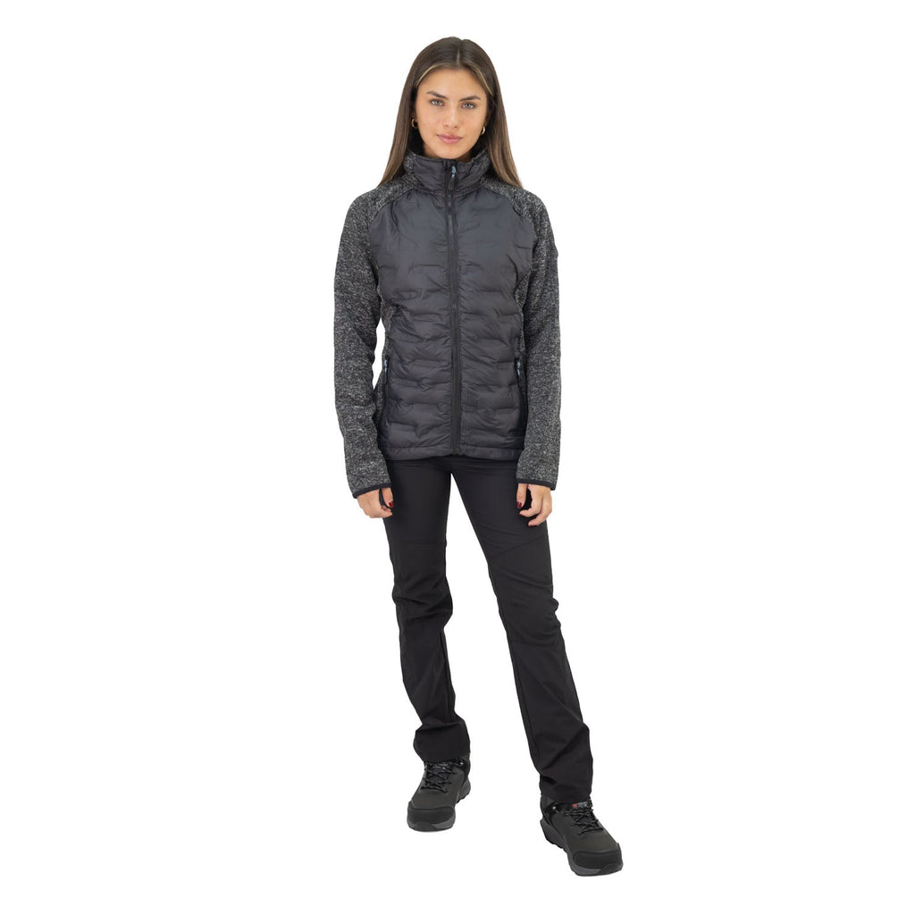 Parka 3 en 1 Reno Nómade Hardwork para mujer color negro – vista 5