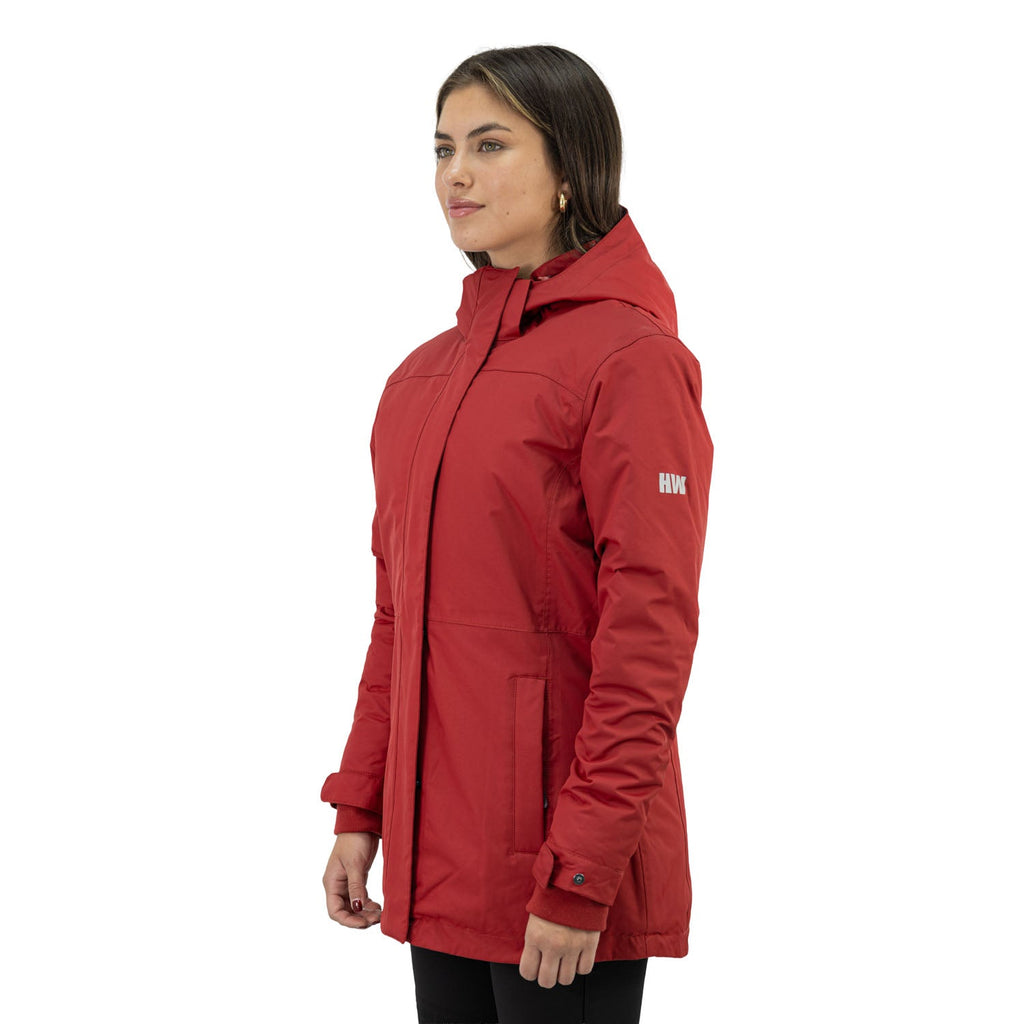 Parka Arrayán Hardwork para mujer color cabernet