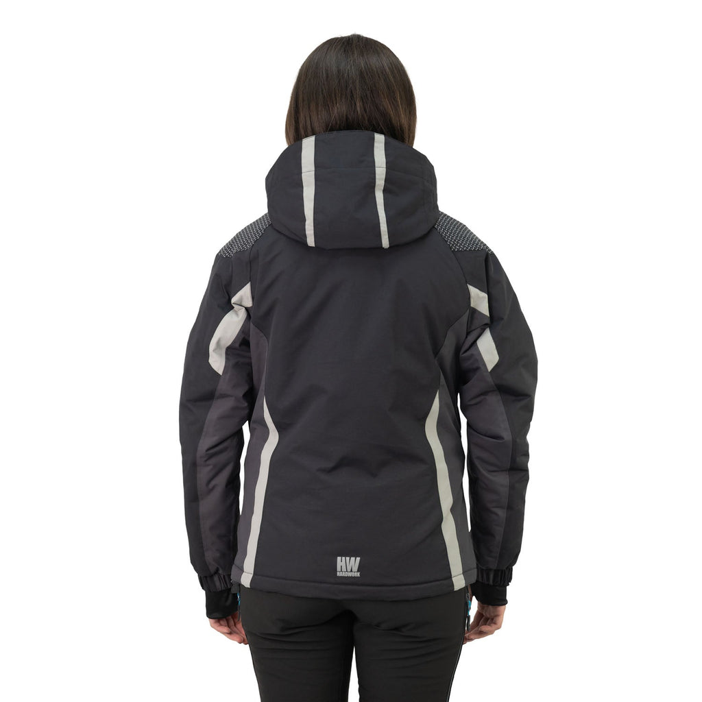 Parka Aspen Hardwork para mujer color negro – detalle de la prenda