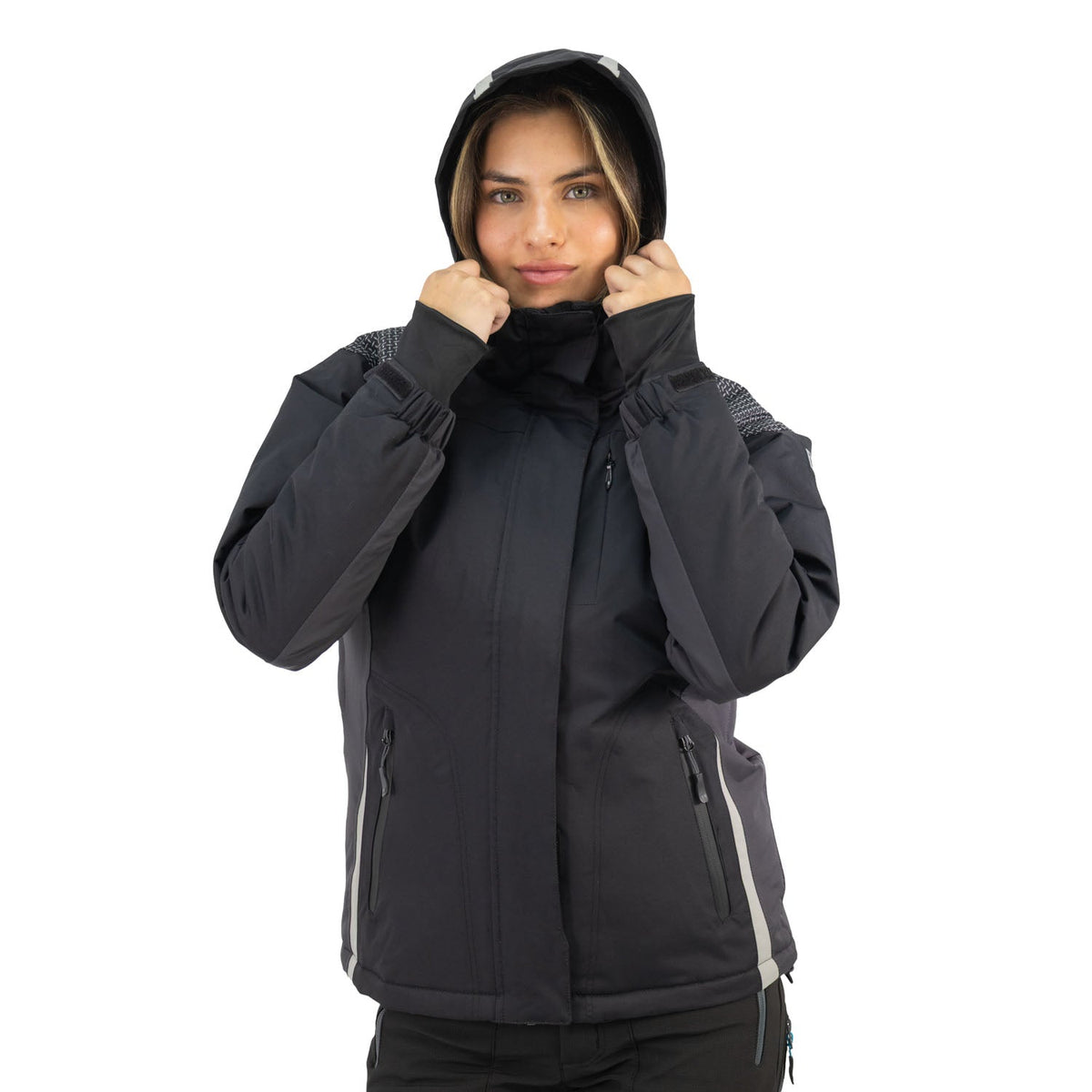 Parka Aspen Hardwork para mujer color negro – vista 4