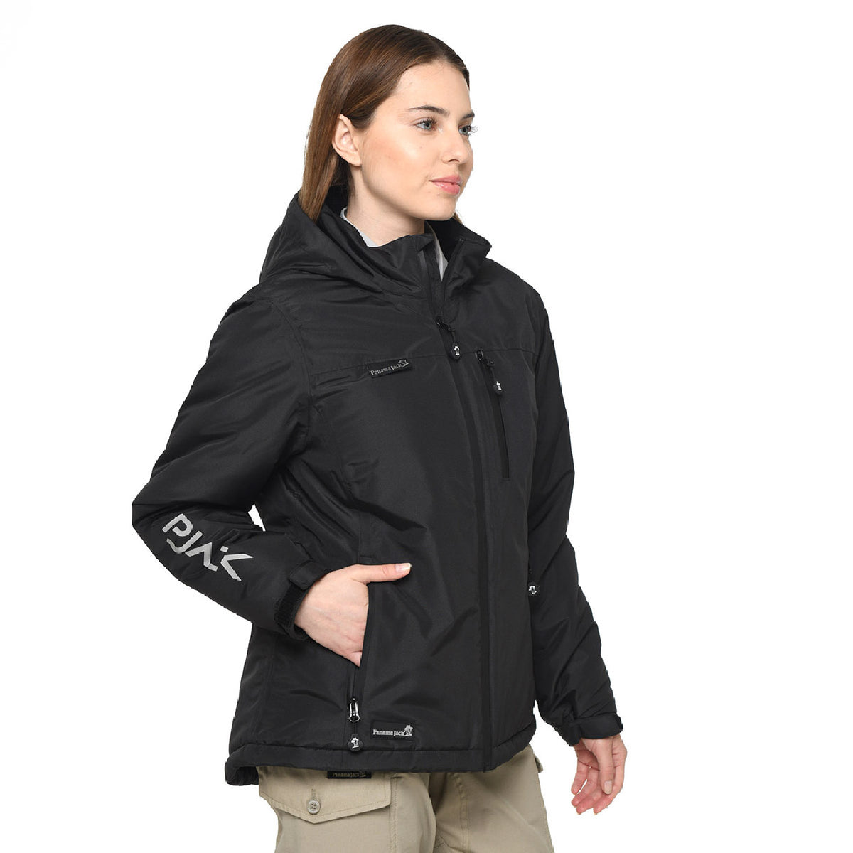 Parka Calgary Panama Jack para mujer color negro – otro ángulo