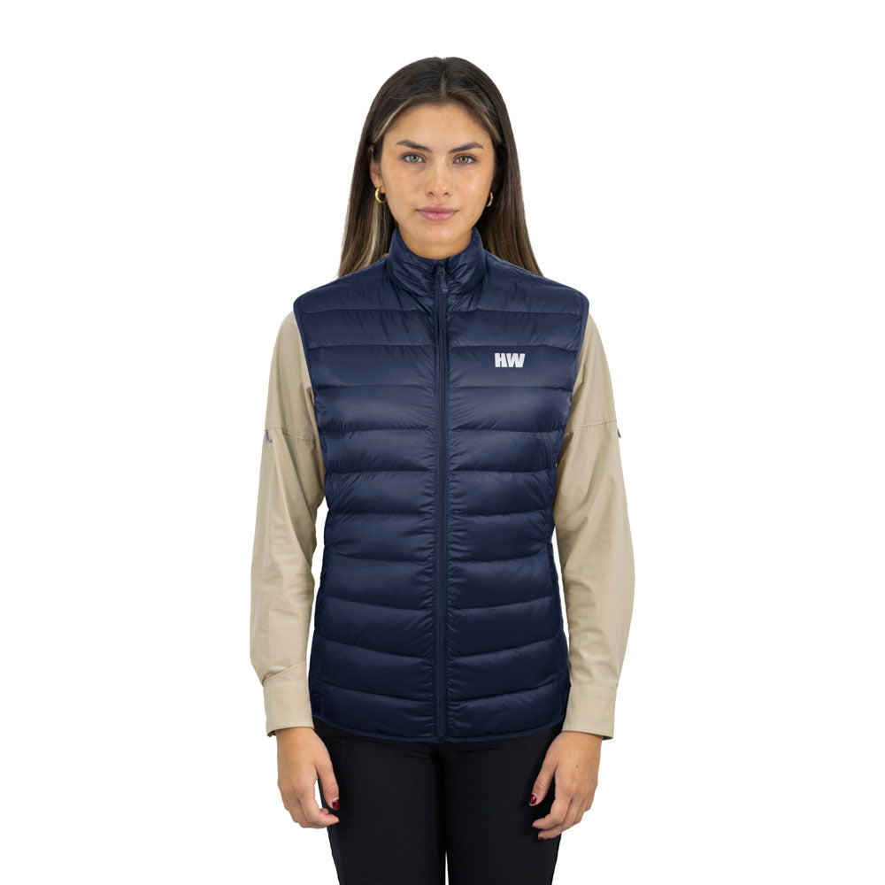 Parka de pluma sin mangas Pullay Pro Hardwork para mujer color azul
