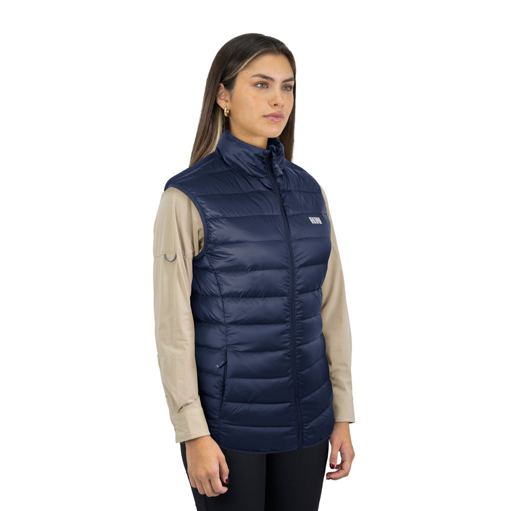 Parka de pluma sin mangas Pullay Pro Hardwork para mujer color azul