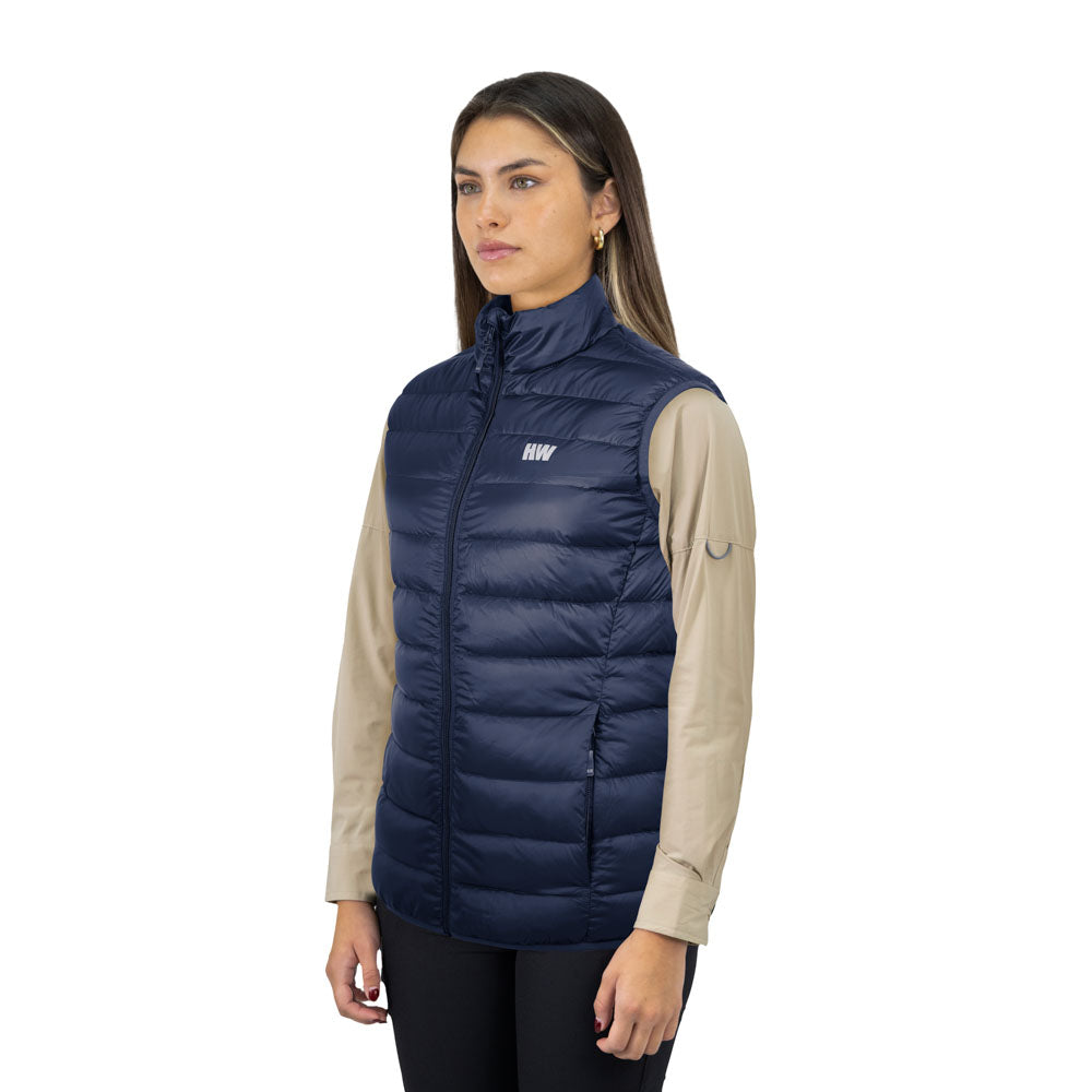 Parka de pluma sin mangas Pullay Pro Hardwork para mujer color azul