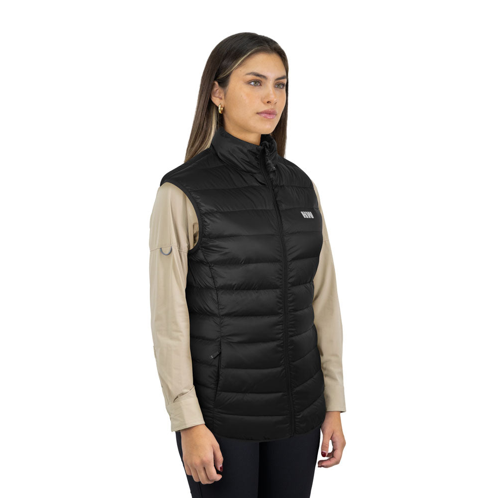 Parka de pluma sin mangas Pullay Pro Hardwork para mujer color negro