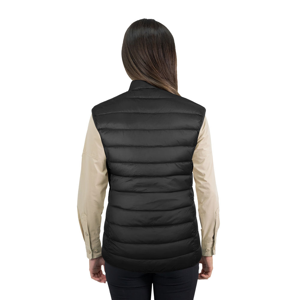 Parka de pluma sin mangas Pullay Pro Hardwork para mujer color negro