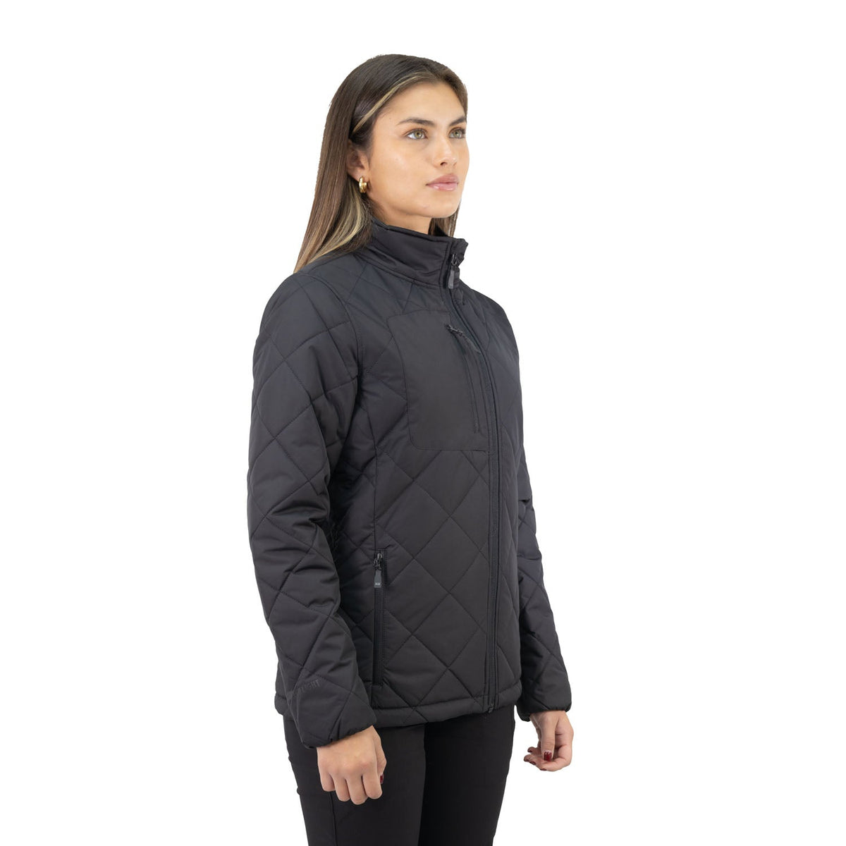 Parka Ecolight Tocornal Hardwork para mujer color negro – detalle de la prenda