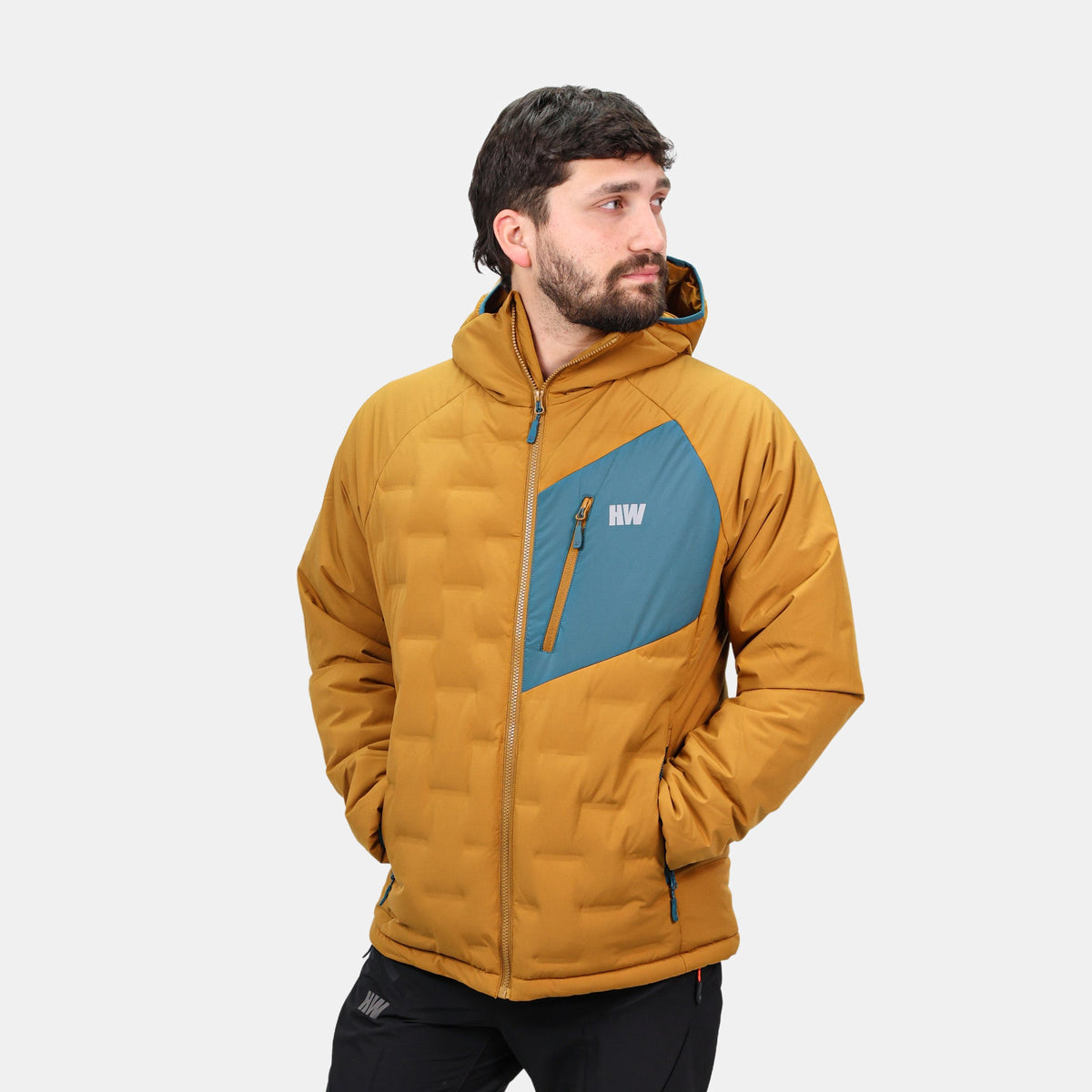 Parka insulada Explorer Hardwork para hombre color mostaza