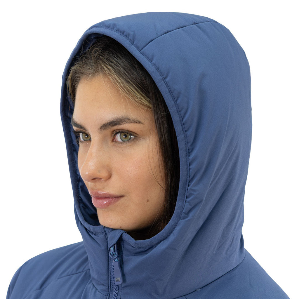 Parka insulada Explorer Hardwork para mujer color azul profundo