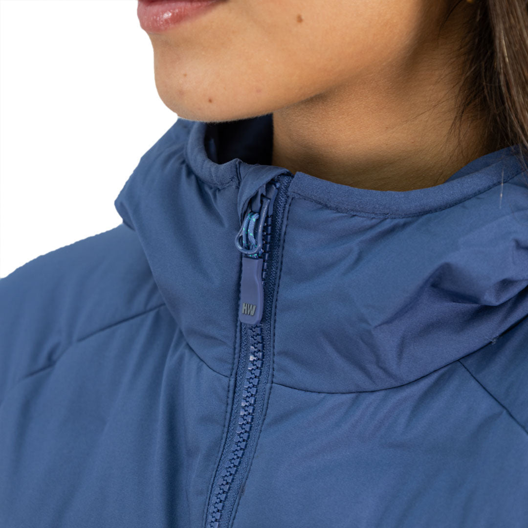 Parka insulada Explorer Hardwork para mujer color azul profundo