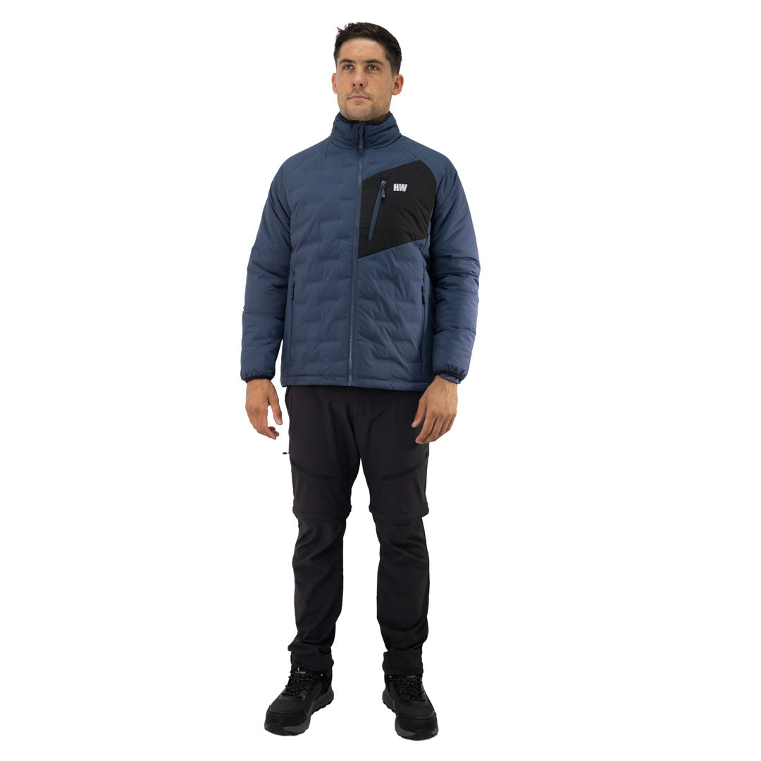 Parka insulada Explorer sin gorro Hardwork para hombre color azul profundo