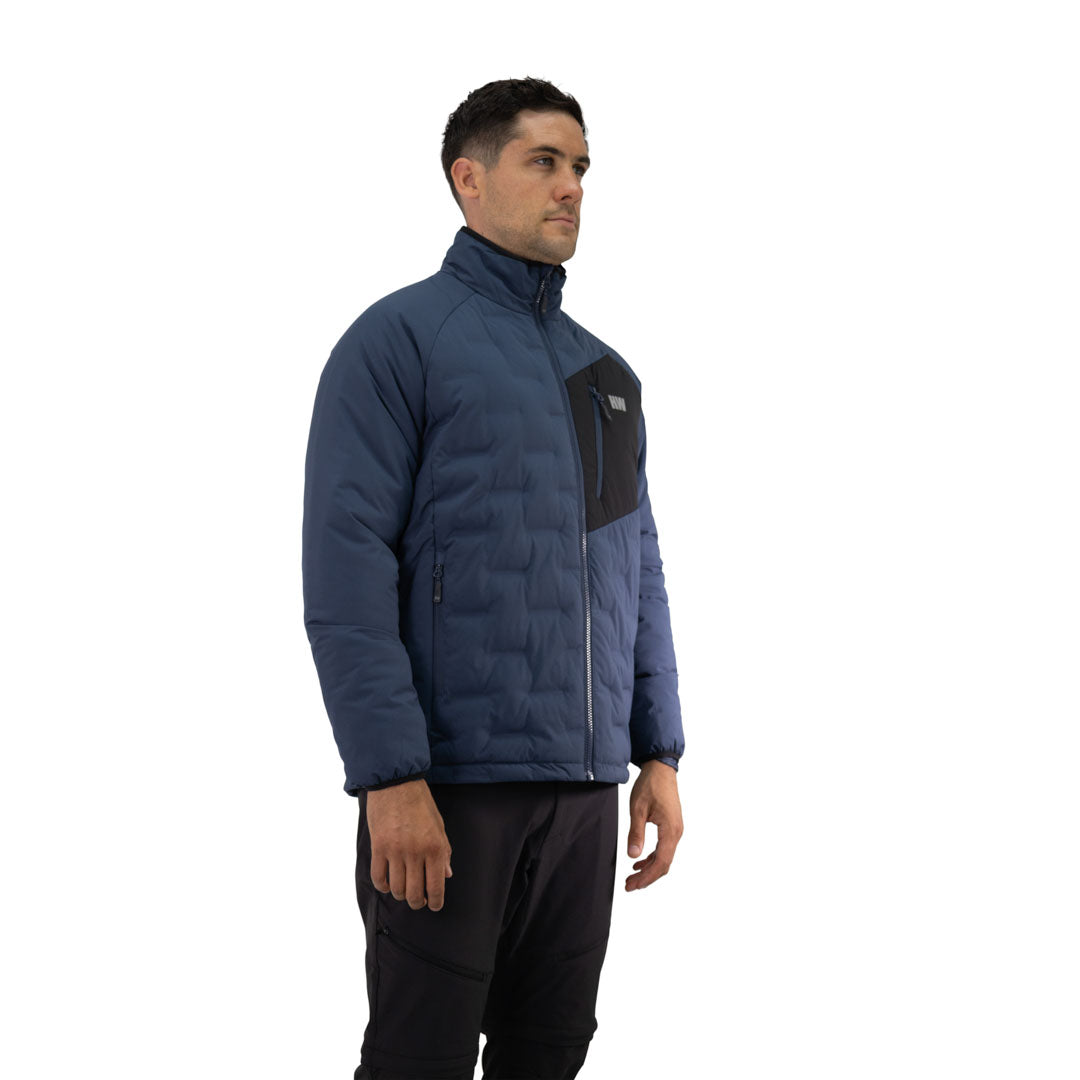 Parka insulada Explorer sin gorro Hardwork para hombre color azul profundo
