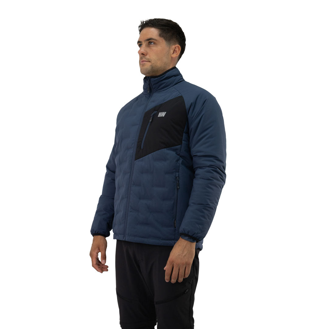 Parka insulada Explorer sin gorro Hardwork para hombre color azul profundo