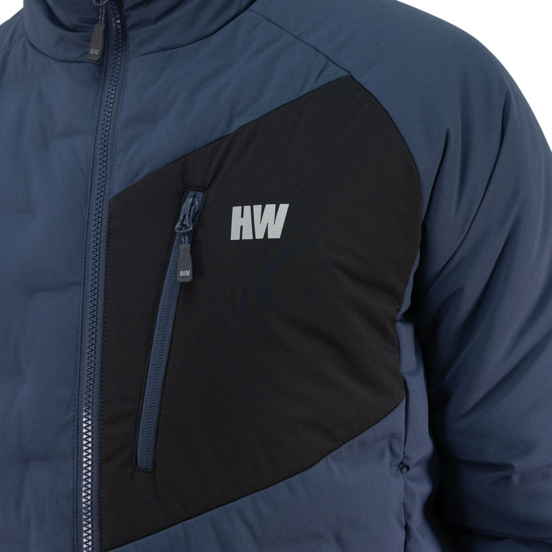 Parka insulada Explorer sin gorro Hardwork para hombre color azul profundo