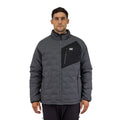 Parka insulada Explorer sin gorro Hardwork para hombre color gris carbón