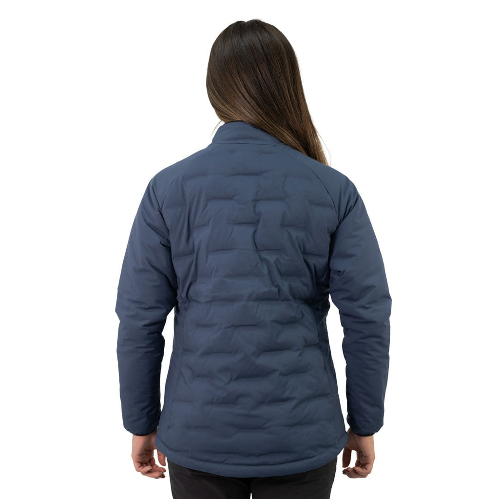 Parka insulada Explorer sin gorro Hardwork para mujer color azul profundo