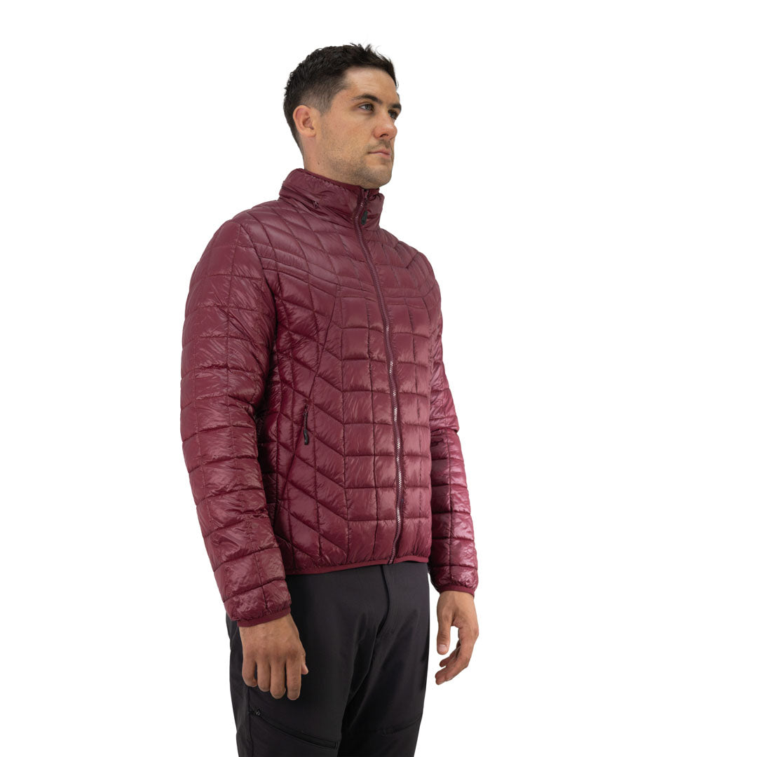 Parka insulada Traveler Hardwork para hombre color cabernet