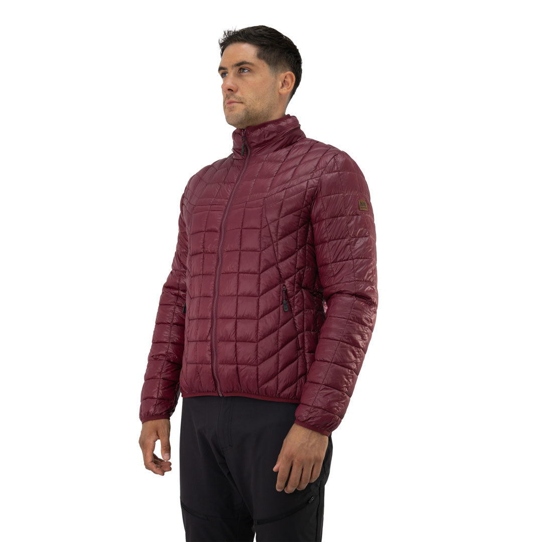 Parka insulada Traveler Hardwork para hombre color cabernet