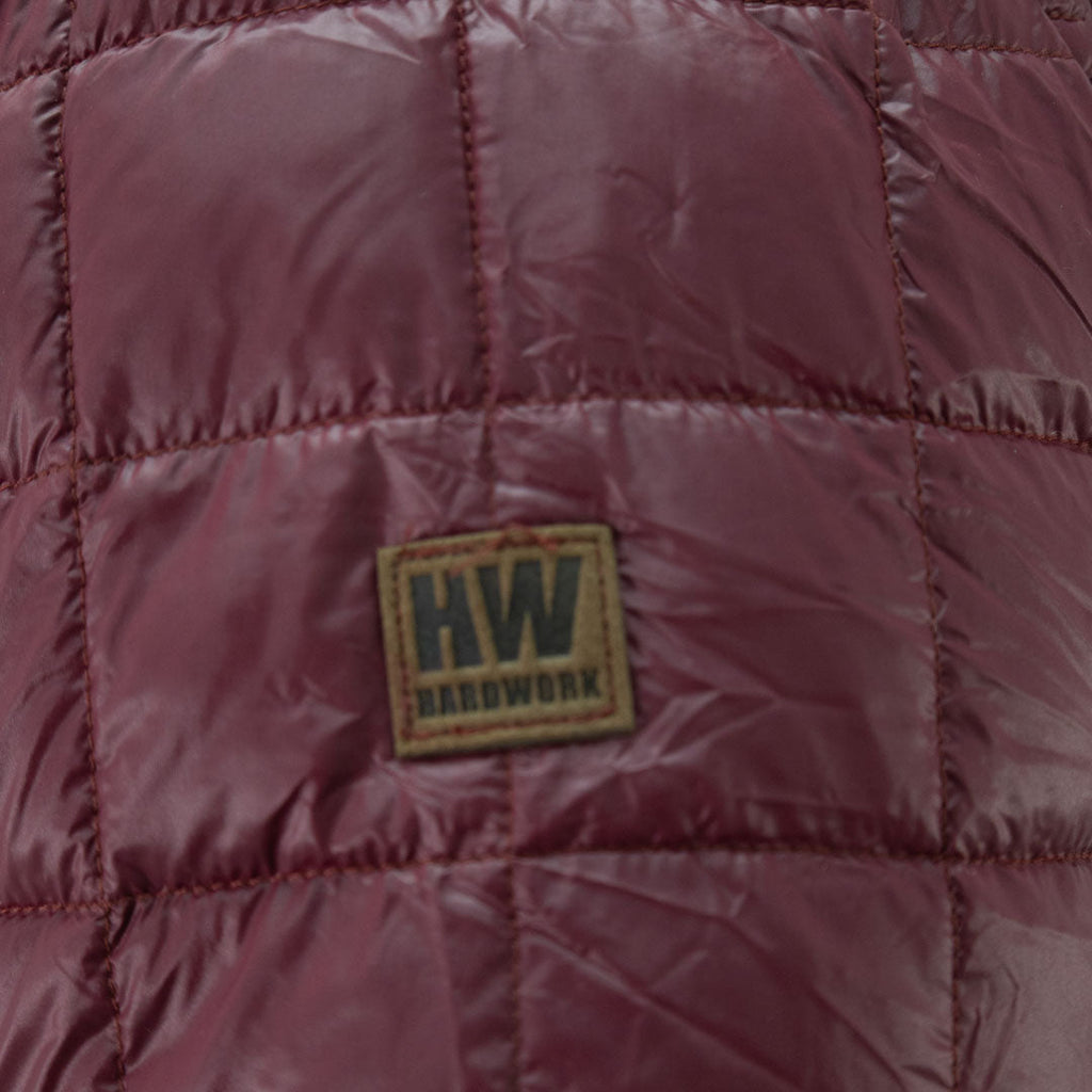 Parka insulada Traveler Hardwork para hombre color cabernet