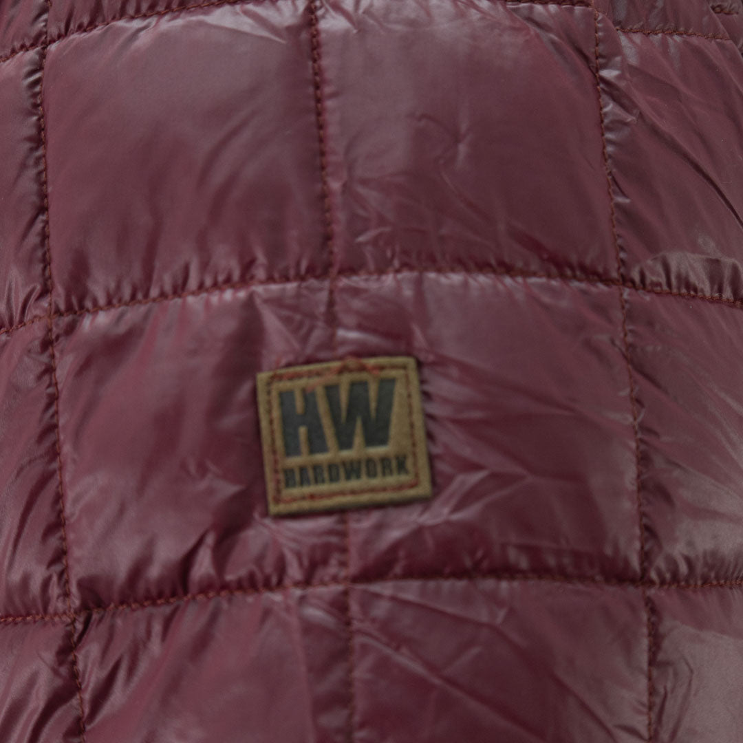 Parka insulada Traveler Hardwork para hombre color cabernet