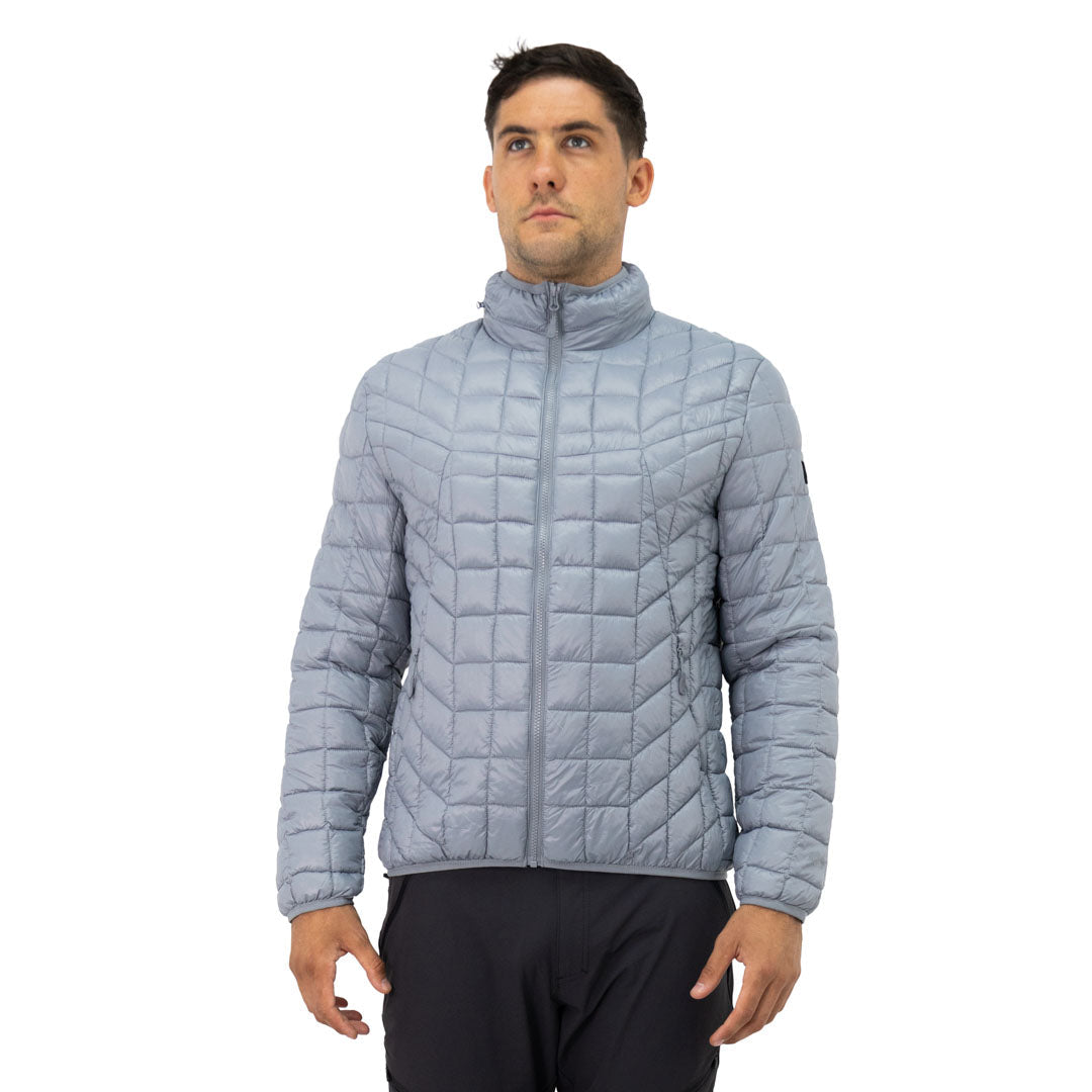 Parka insulada Traveler Hardwork para hombre color gris claro