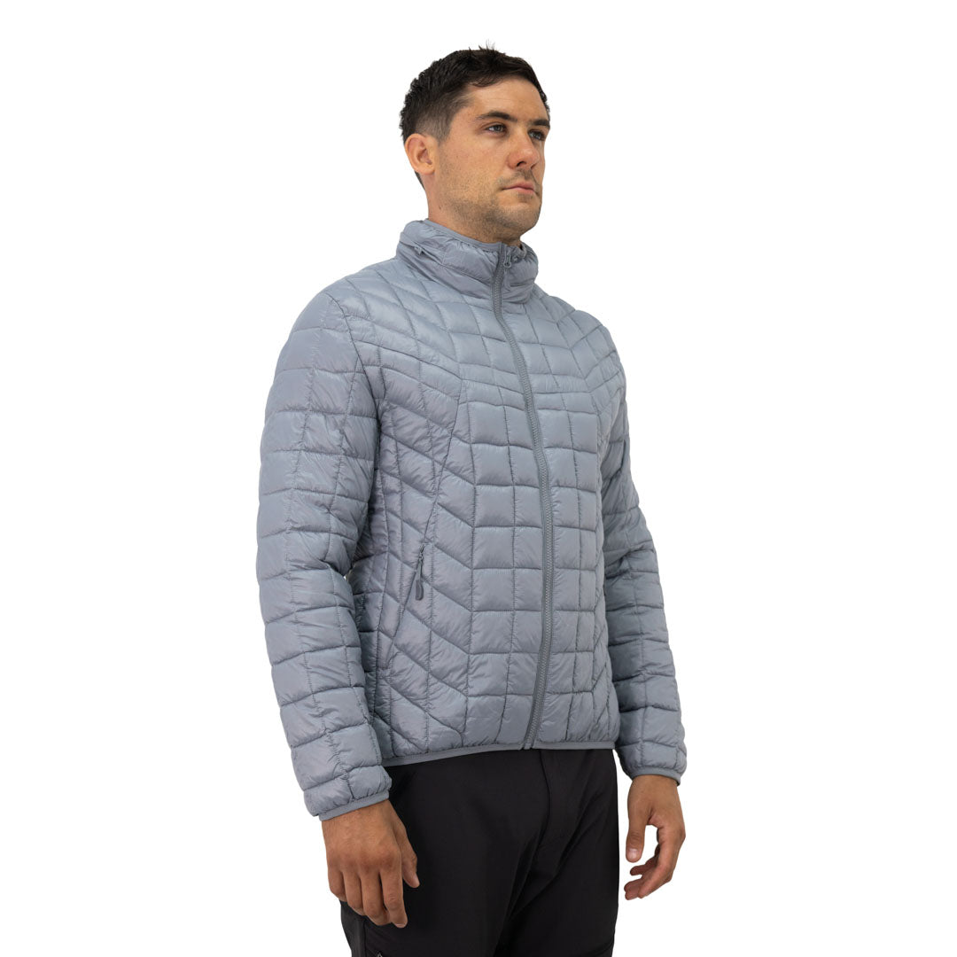 Parka insulada Traveler Hardwork para hombre color gris claro