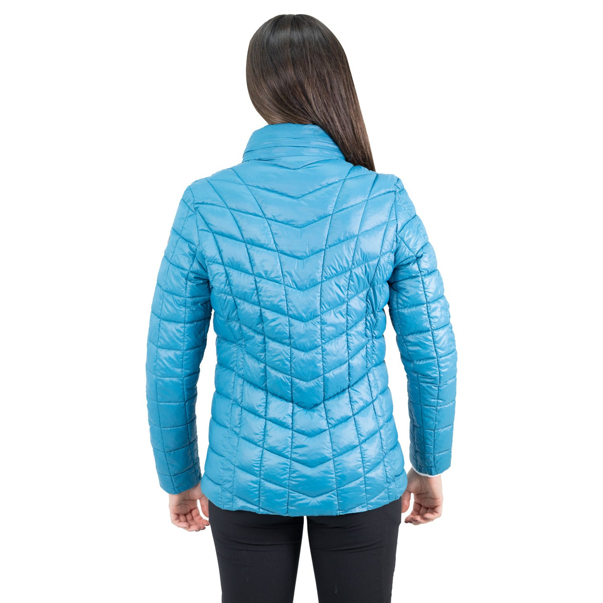 Parka insulada Traveler Hardwork para mujer color petróleo – vista 5
