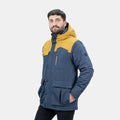 Parka Kodiak Hardwork para hombre color azul/mostaza