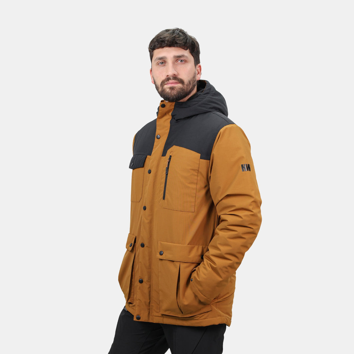 Parka Kodiak Hardwork para hombre color mostaza