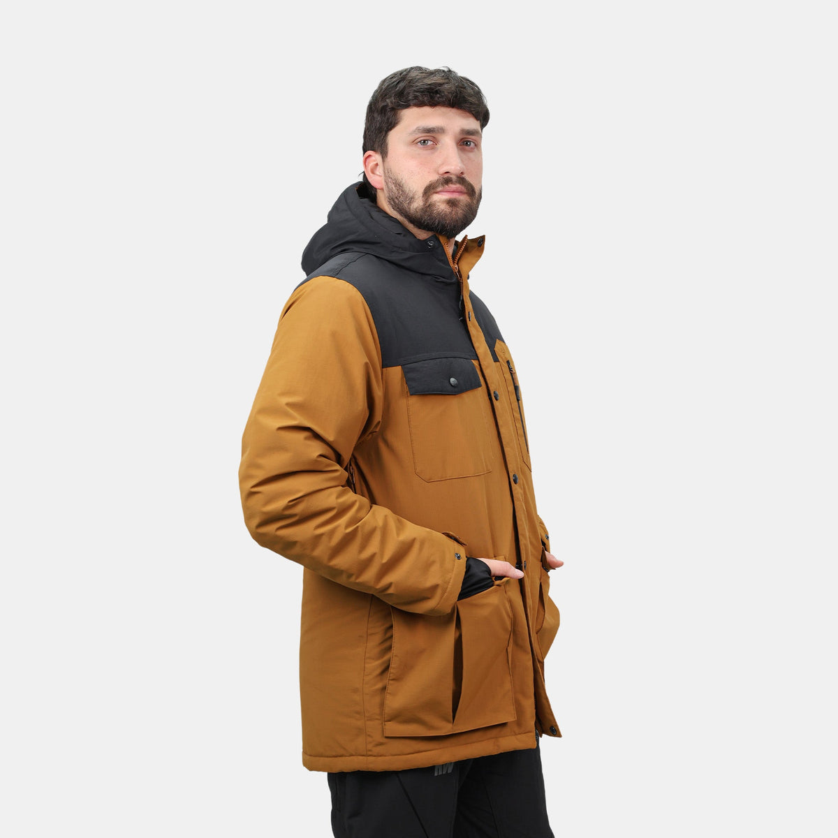 Parka Kodiak Hardwork para hombre color mostaza