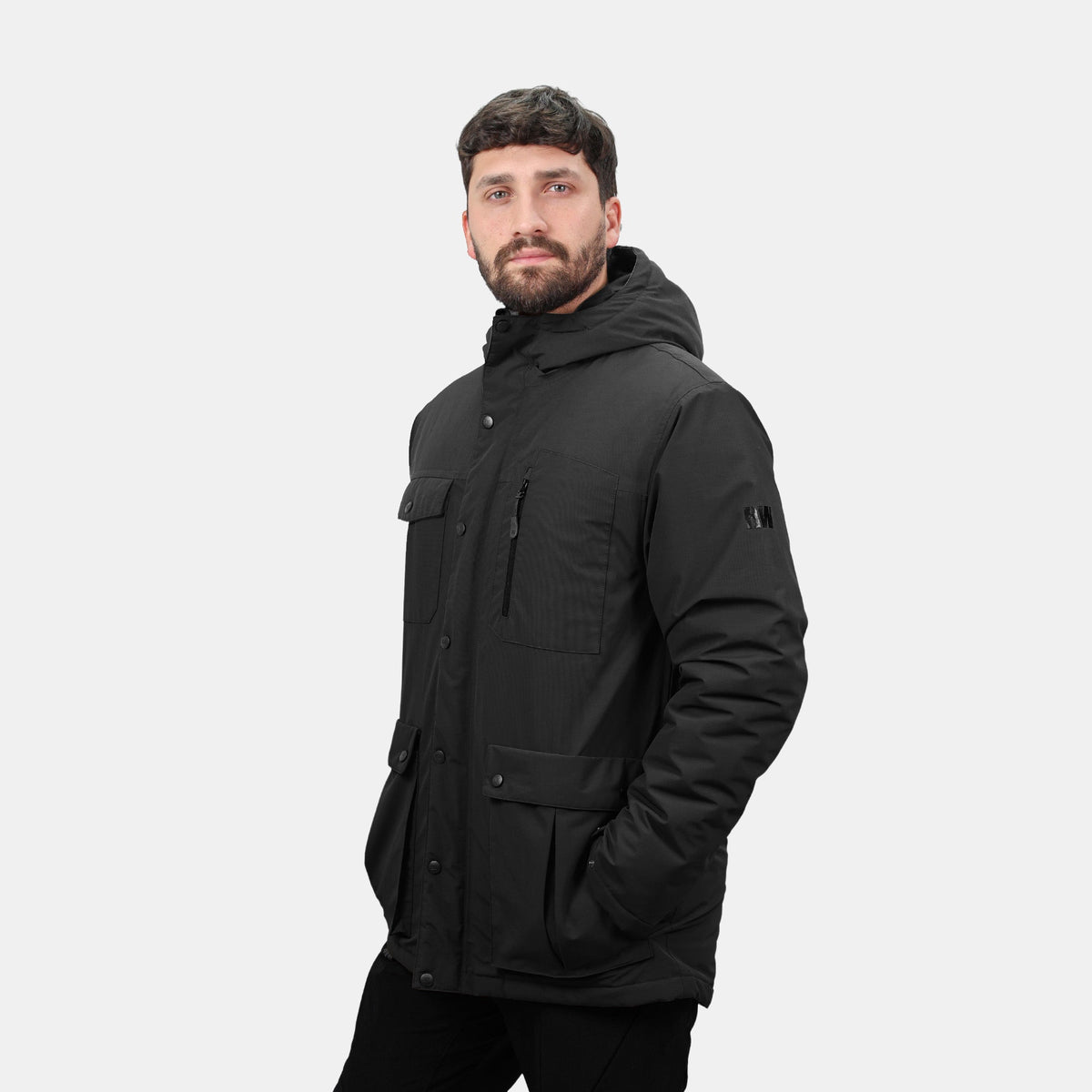 Parka Kodiak Hardwork para hombre color negro
