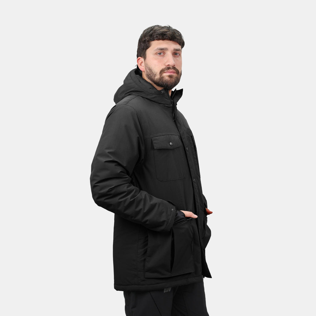 Parka Kodiak Hardwork para hombre color negro