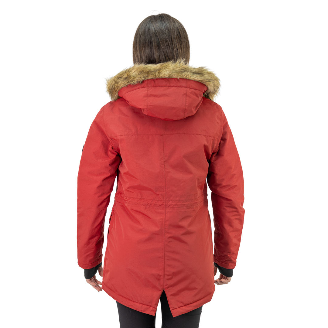 Parka Kodiak Hardwork para mujer color cabernet
