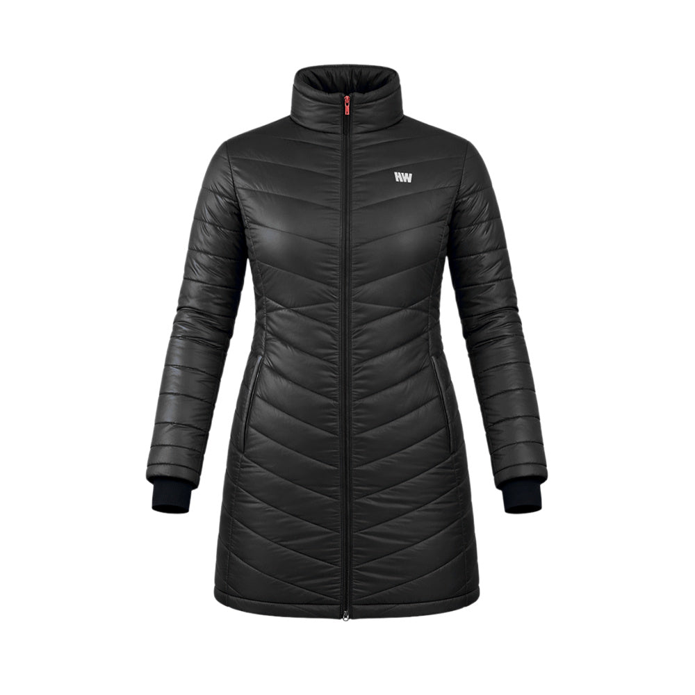 Parka larga Aurora Hardwork para mujer color negro