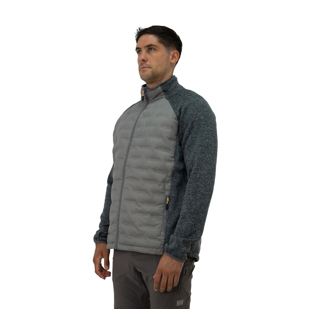 Parka New Nómade Hardwork para hombre color gris – detalle de la prenda