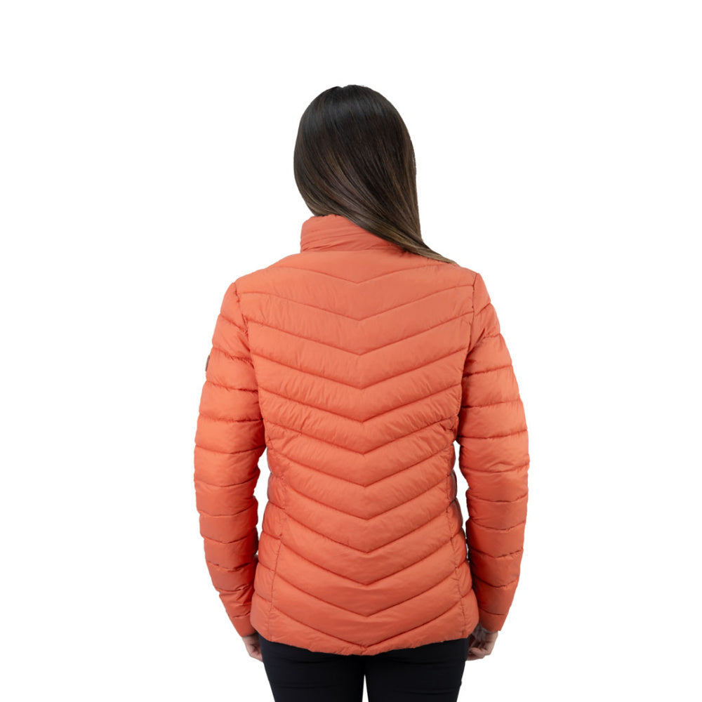 Parka Pillow Traveler Hardwork para mujer color ladrillo