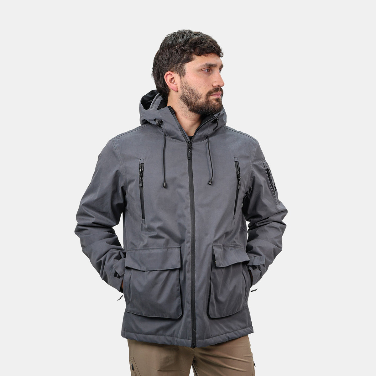 Parka Vail Hardwork para hombre color gris