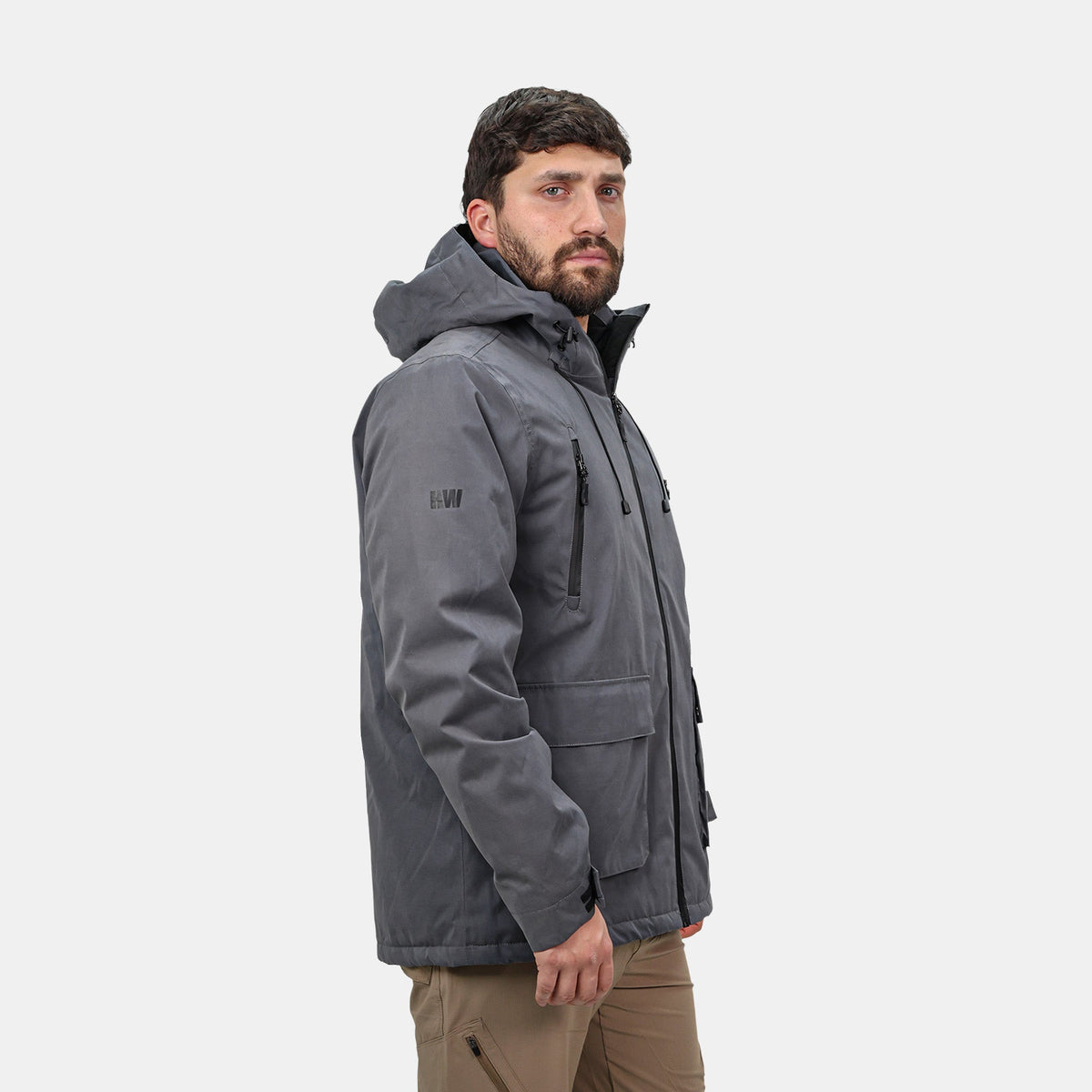 Parka Vail Hardwork para hombre color gris